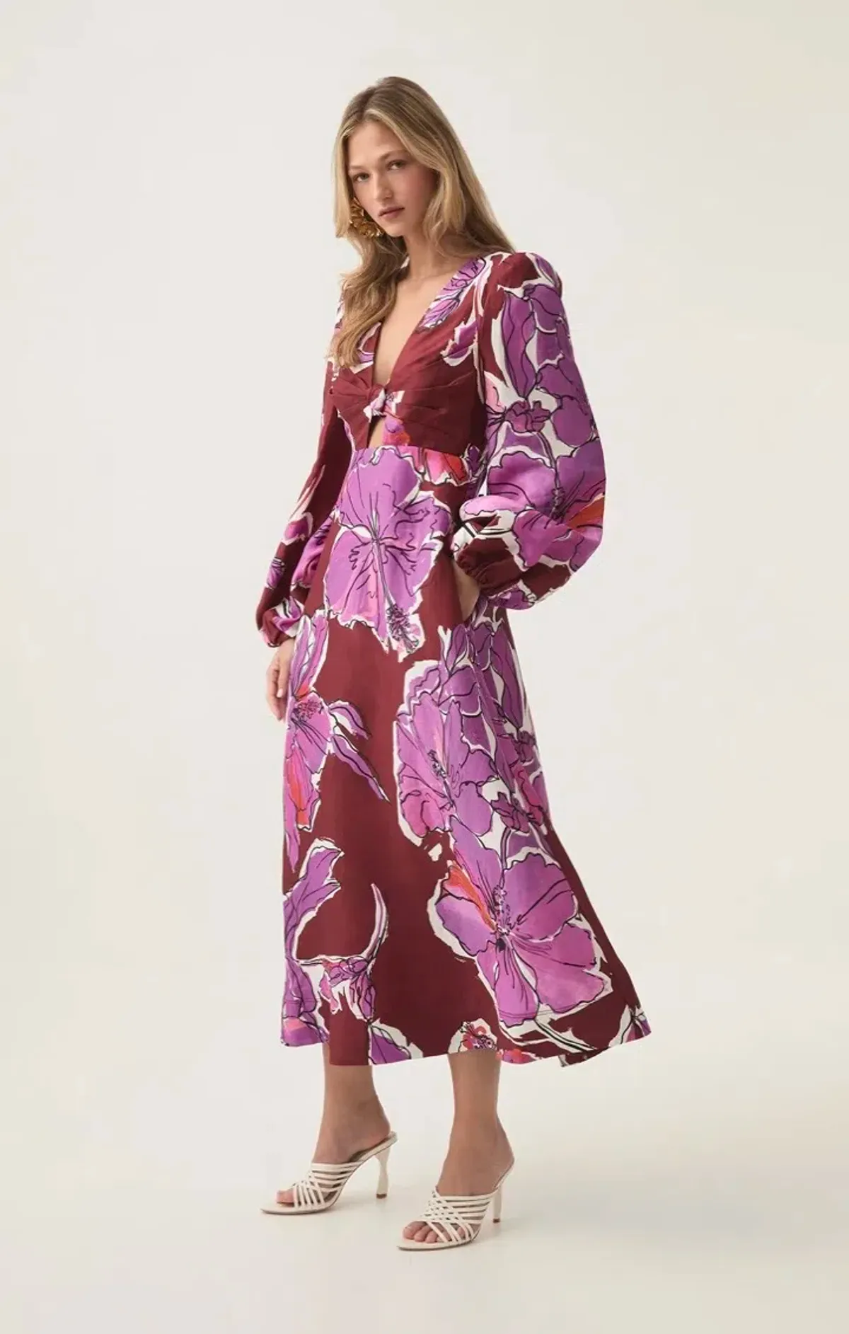 Aje INFLORESCENCE MIDI DRESS Size 8 with pockets  - Image 7