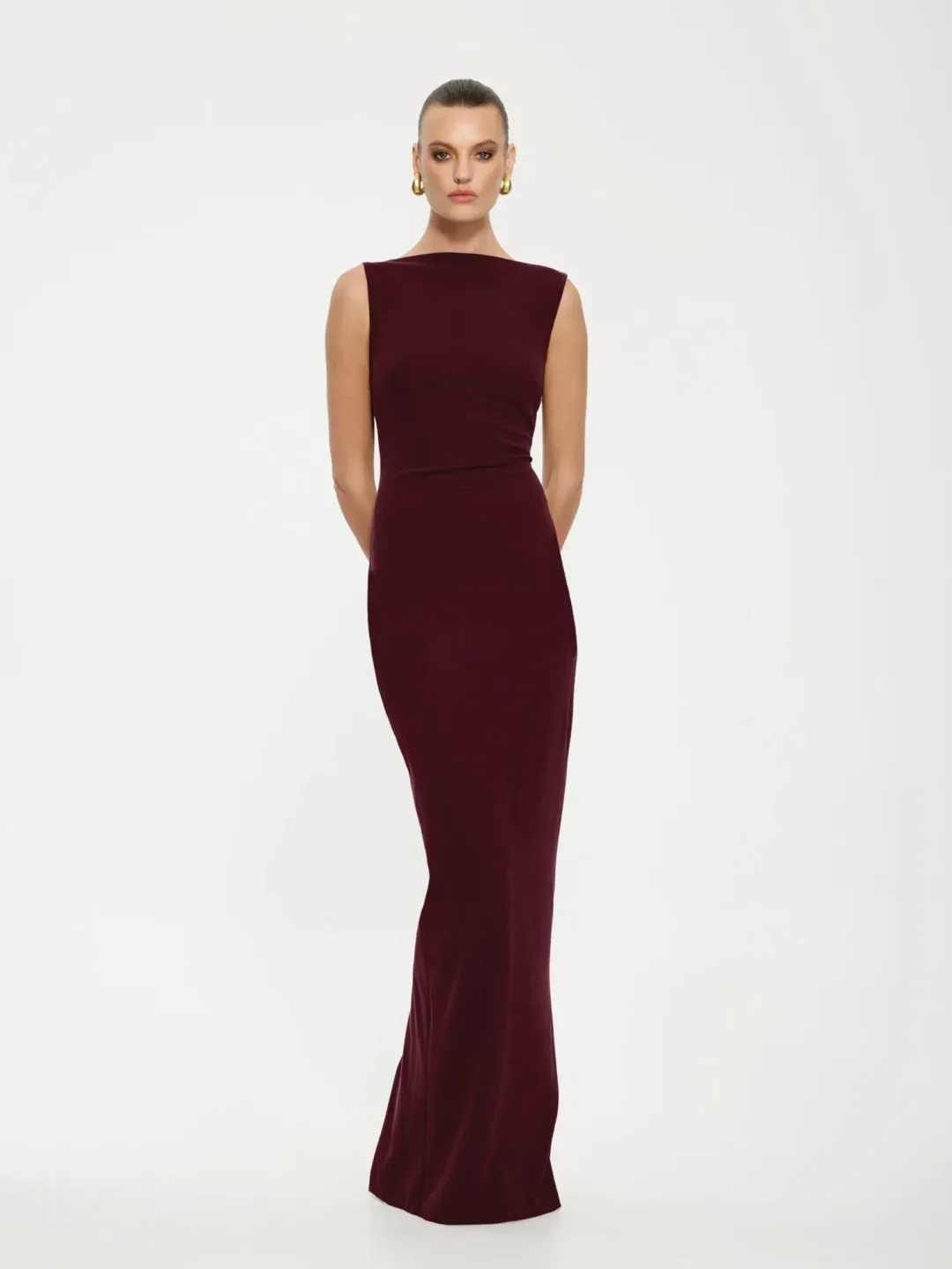 Effie Kats - Verona Gown - Wine - Size M (10) for rent on The Volte - main image