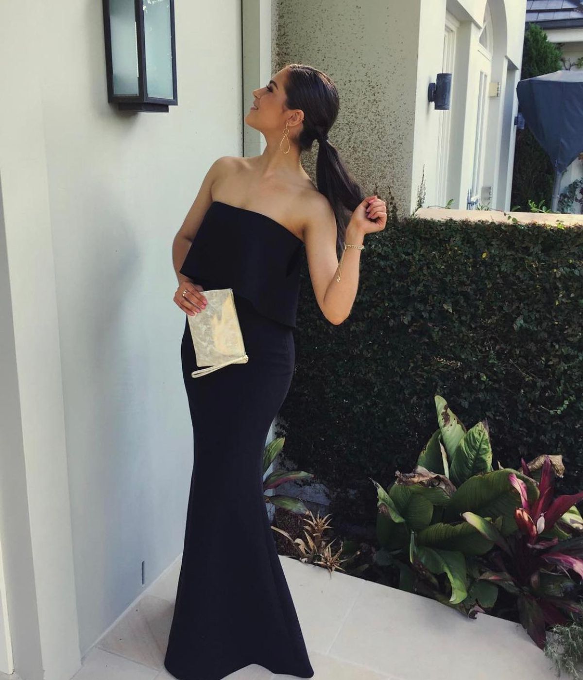 LIKELY driggs gown in black - Image 1