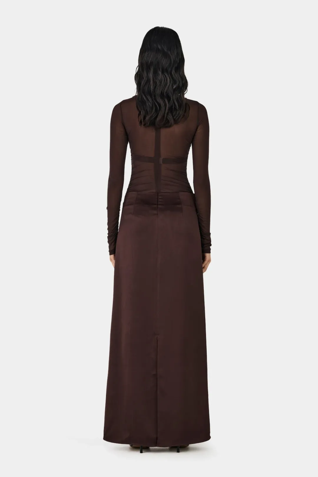 Hansen And Gretel Amy Maxi Dress Chocolate Brown Size 10 for rent on The Volte - main image