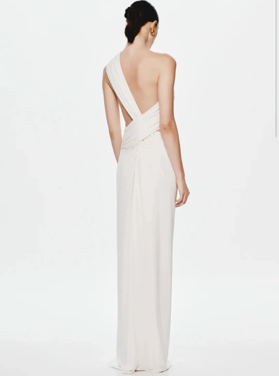 THE SOLSTICE CUPRO MAXI DRESS IN IVORY - S for rent on The Volte - main image