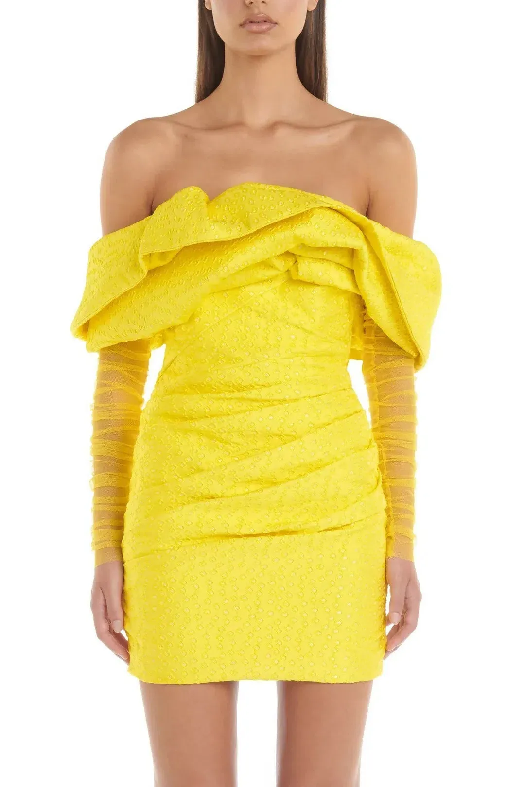 ELIYA THE LABEL OSCAR DRESS YELLOW SIZE XS for rent on The Volte - main image