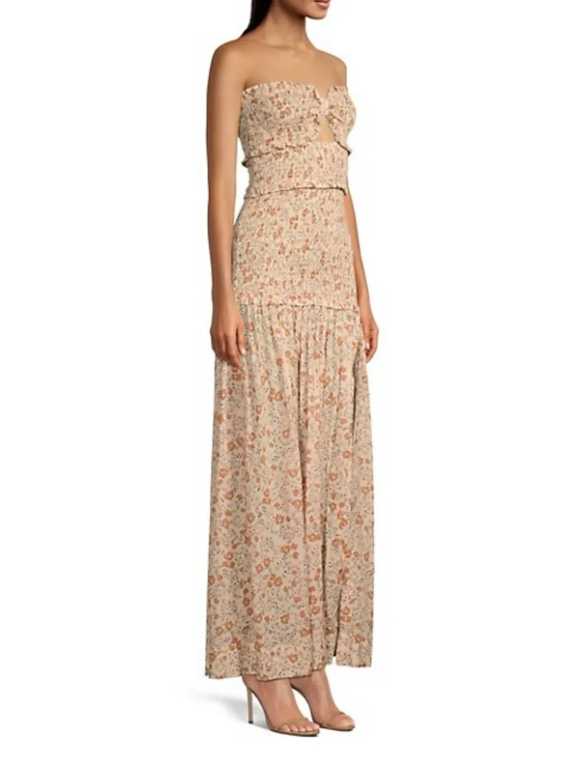 Вес & Bridge Janice Smocked Ruffle Maxi Dress - Image 3