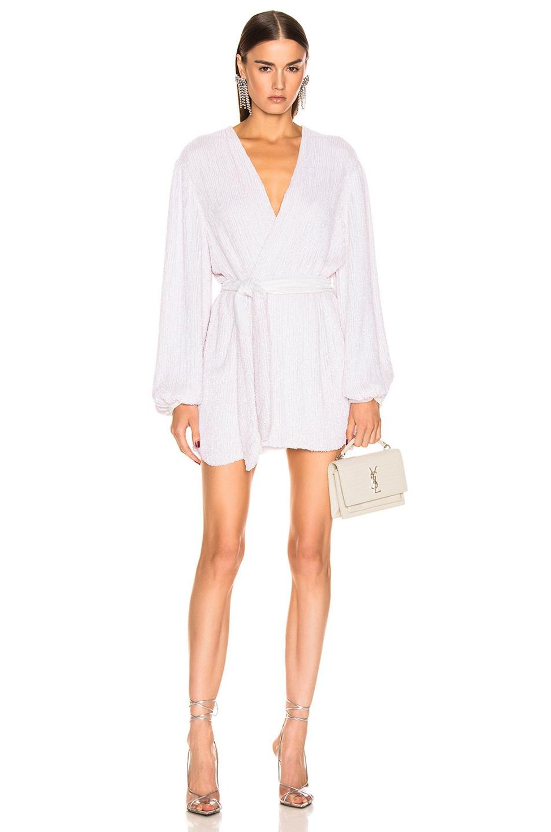 Retrofete Gabrielle Robe Dress White Size 10 for rent on The Volte - main image