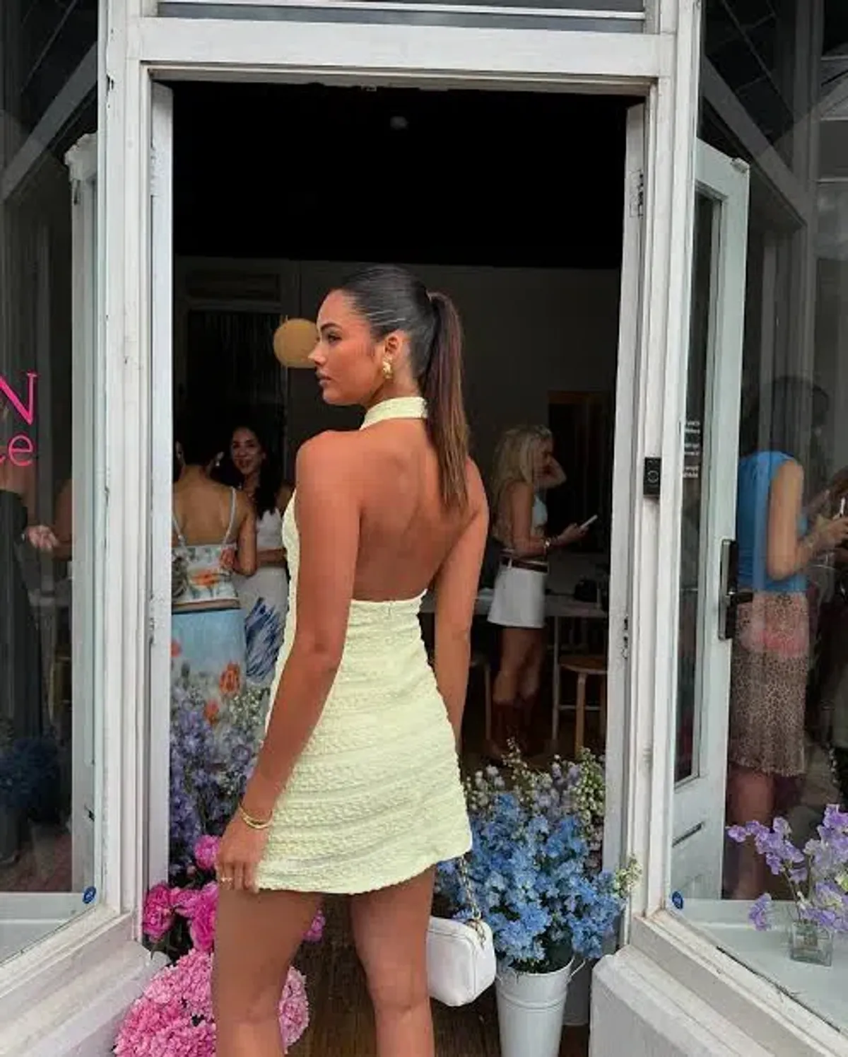 Harper Lu Lemon halter dress size 10 - Image 2