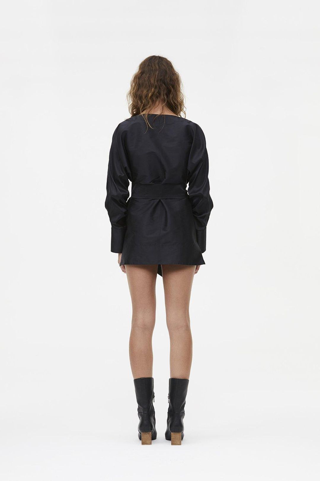 Manning Cartell Pumped Up Mini Dress Black Size 6  for rent on The Volte - main image