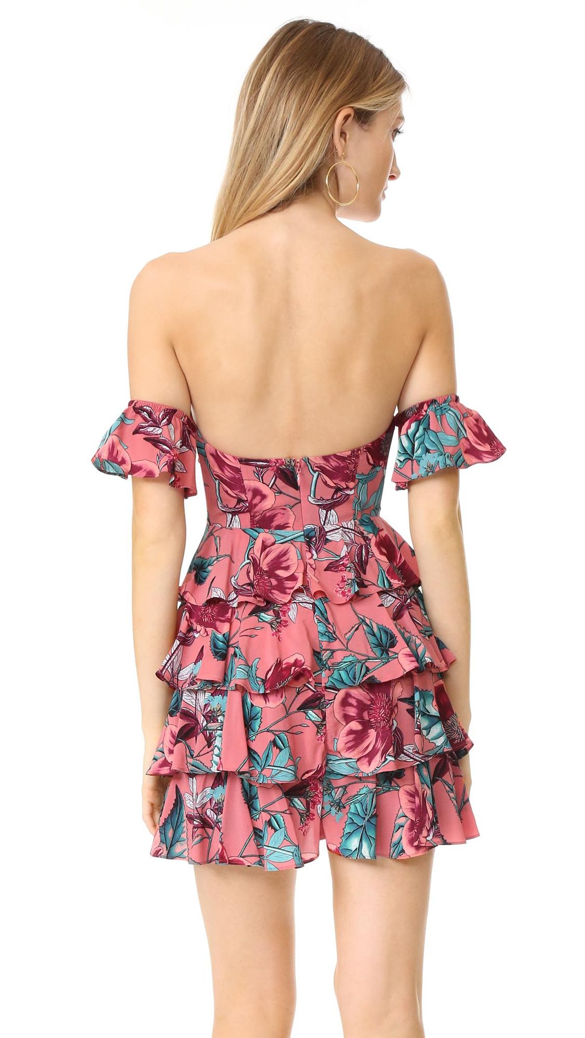 For Love and Lemons Flamenco Floral Mini Dress size 6 XS  - Image 2