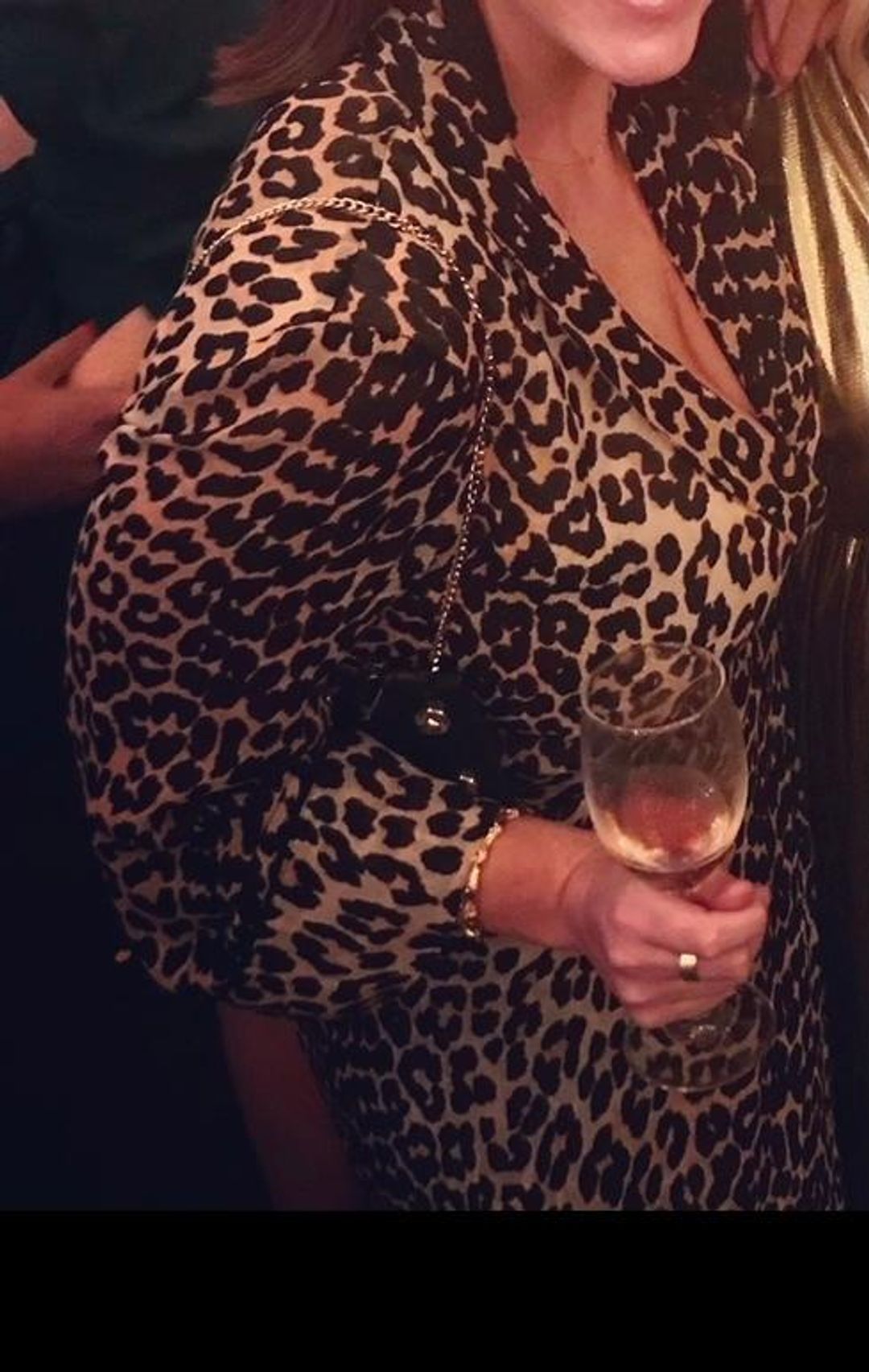 Ganni Leopard georgette wrap dress for rent on The Volte - main image