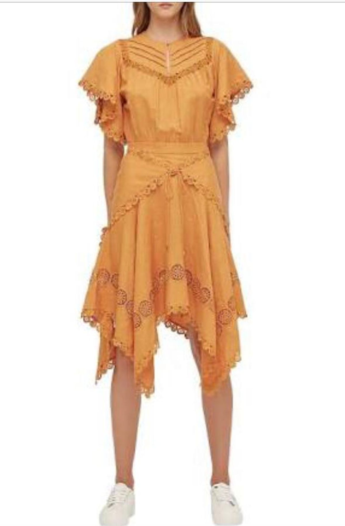 Lover ‘Prairie Mini Dress’ marigold size 10 - Image 1