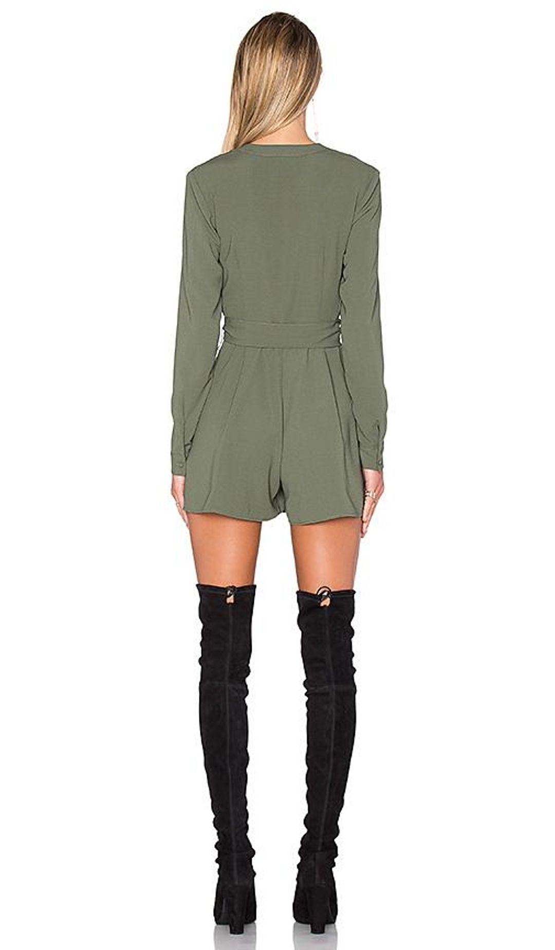 The Fifth Label Above & Beyond Long Sleeve Playsuit Khaki Size 6 for rent on The Volte - main image