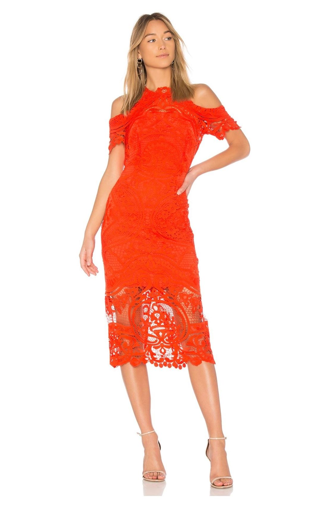 Thurley Bouquet Dress in Mandarin Size 8 for rent on The Volte - main image