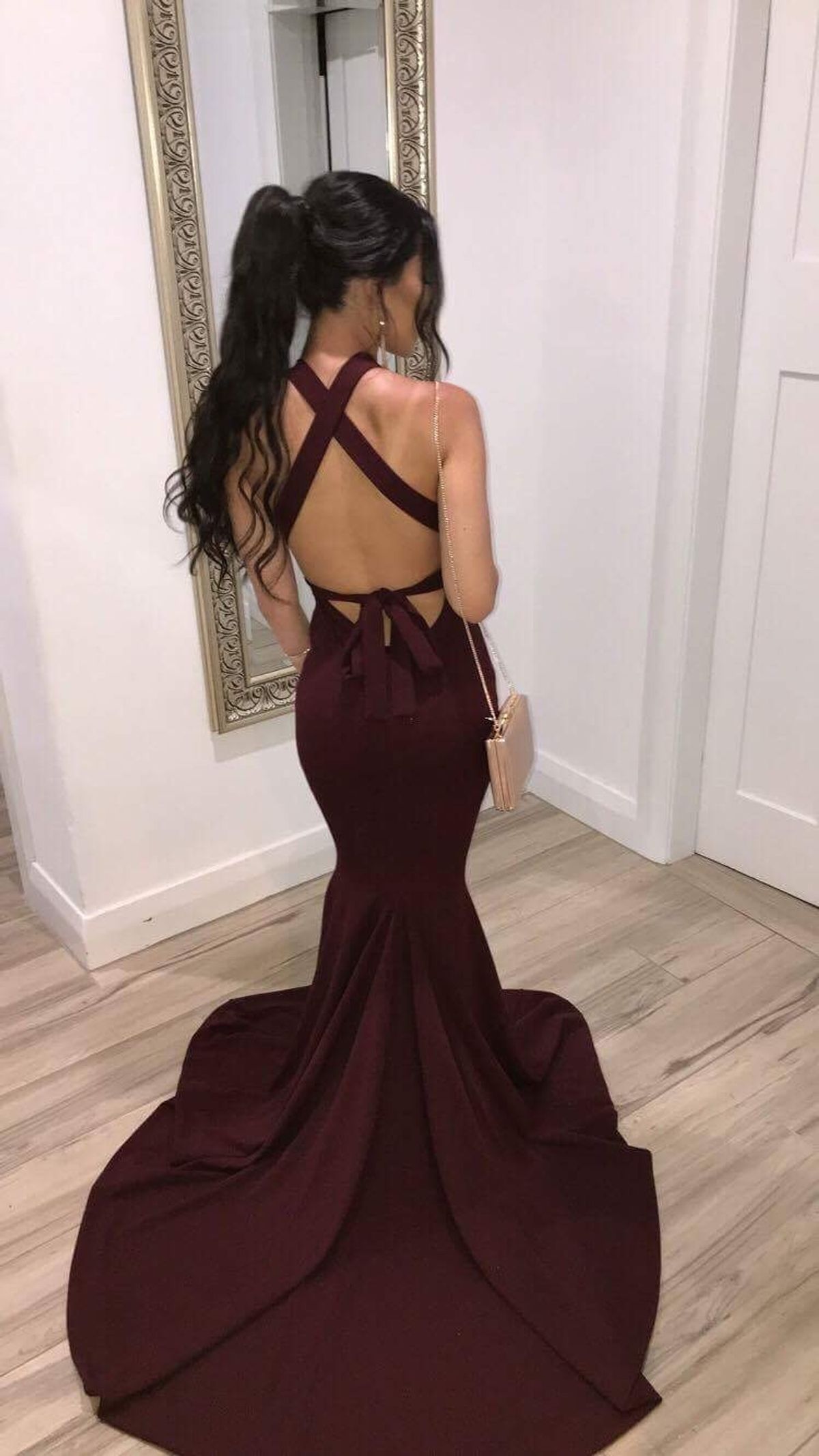 Gemeli Power Burgundy Gown Las Lasciiv - Image 2