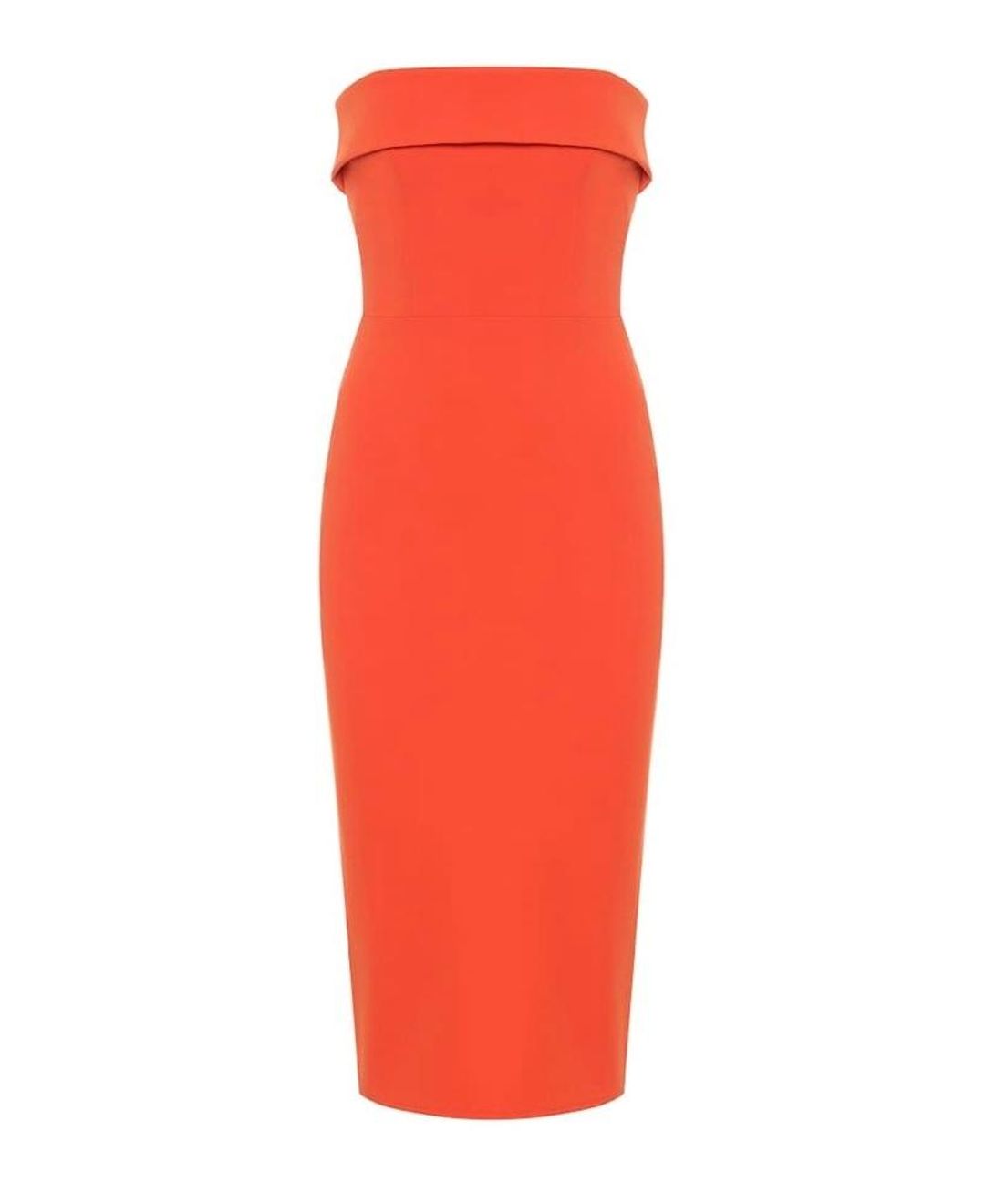 Alex Perry Audra Crêpe Dress Orange Size 10 for rent on The Volte - main image