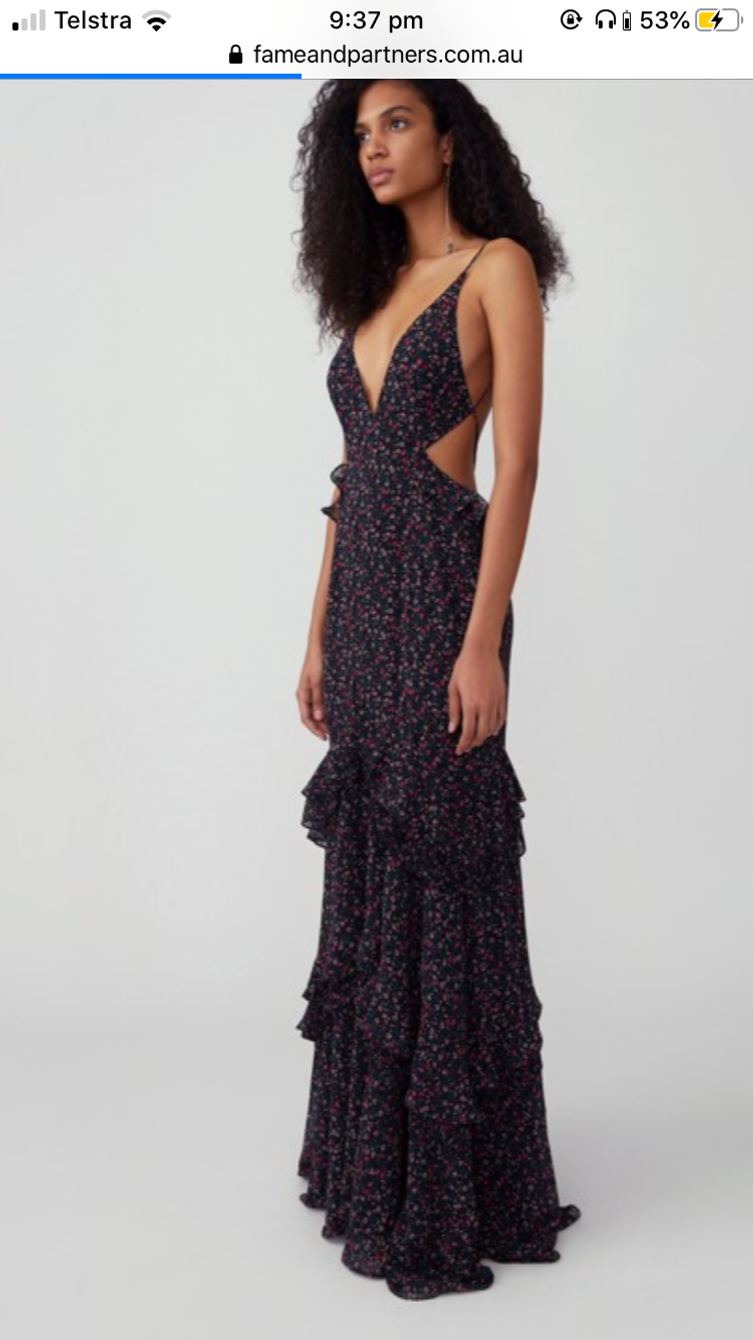 Fame and Partners Mermaid Cut Out Dress Size 8 for rent on The Volte - main image