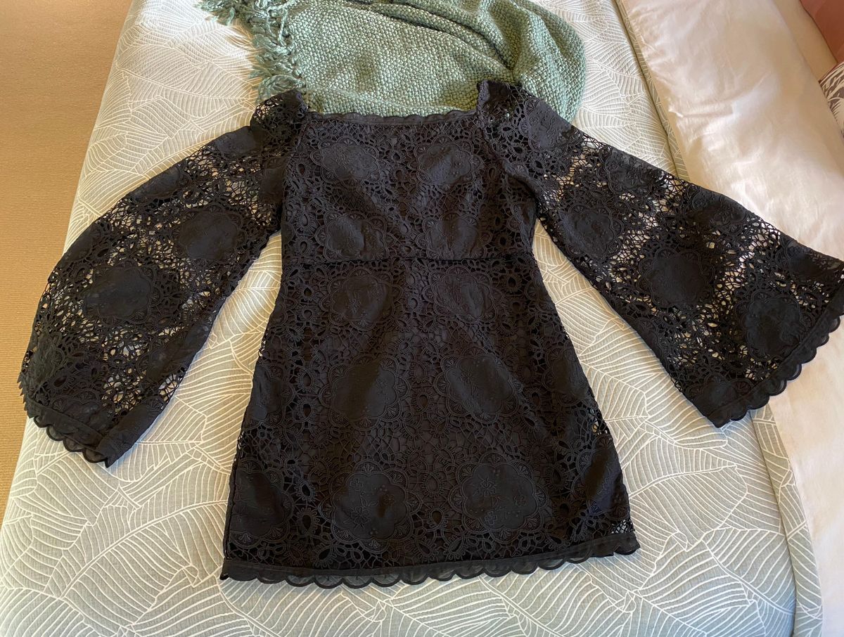 Alice McCall Diamond Mini Dress Black Size 14 - Image 3