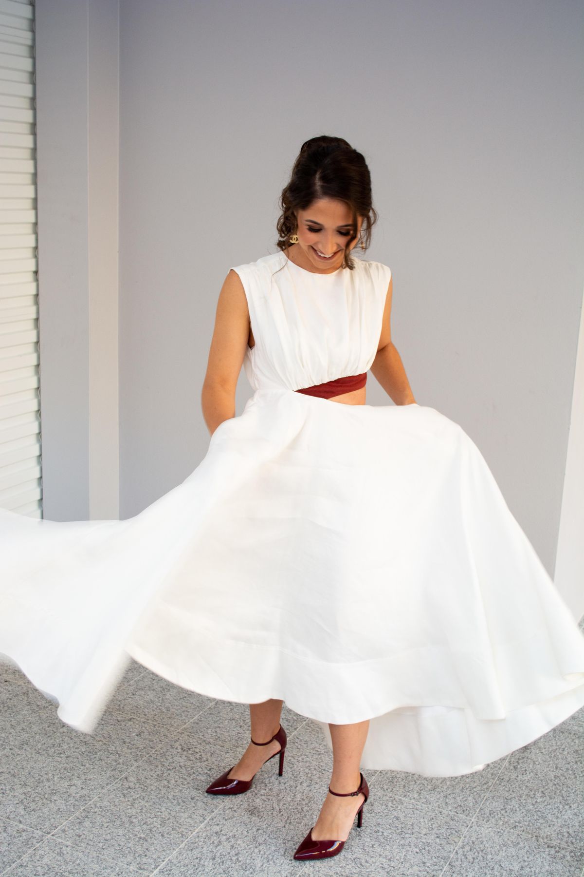 Aje Reflection Cut Out Dress White Size 6 - Image 4