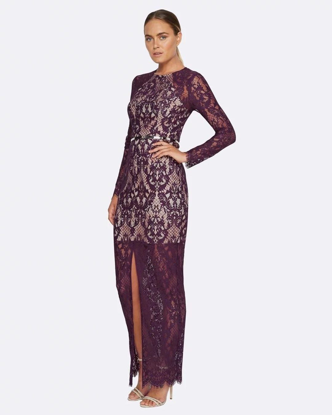 Muse by Rodeo Show Dress Burgundy Size 6 for rent on The Volte - main image