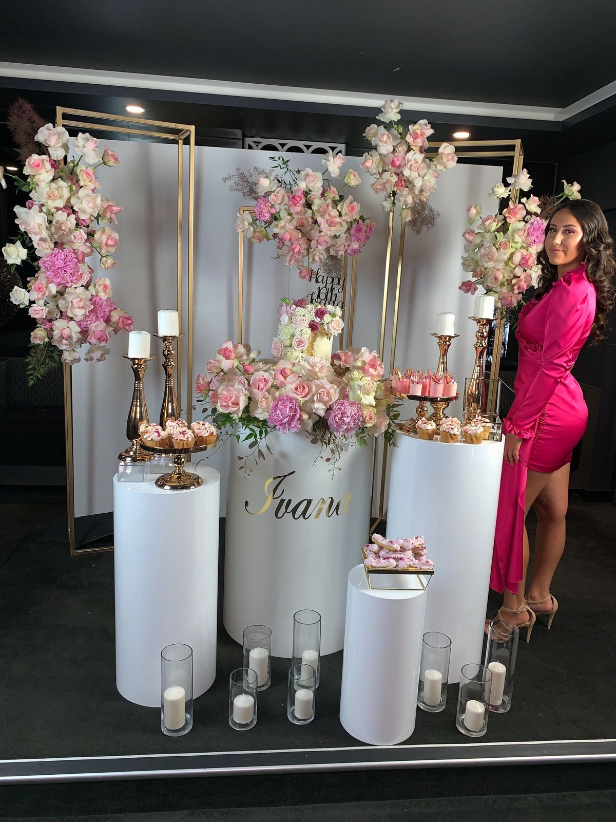 Nicola Finetti  Alex Dress Pink Size 8 - Image 3