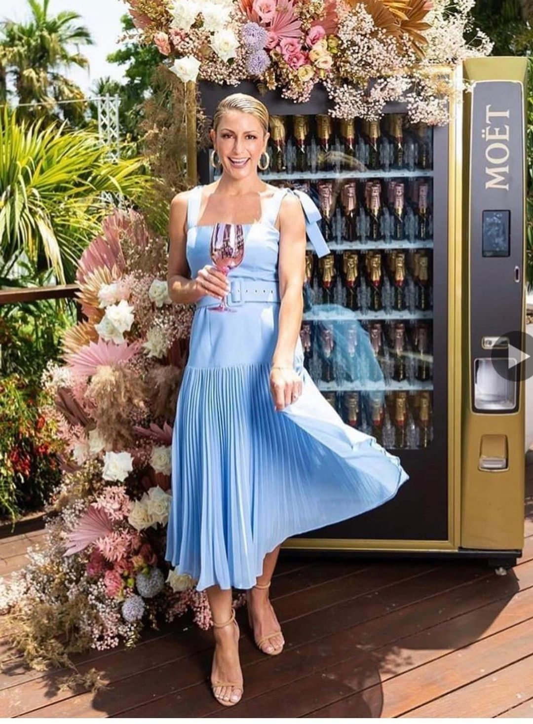 Georgy collection blue adele dress size 12 for rent on The Volte - main image