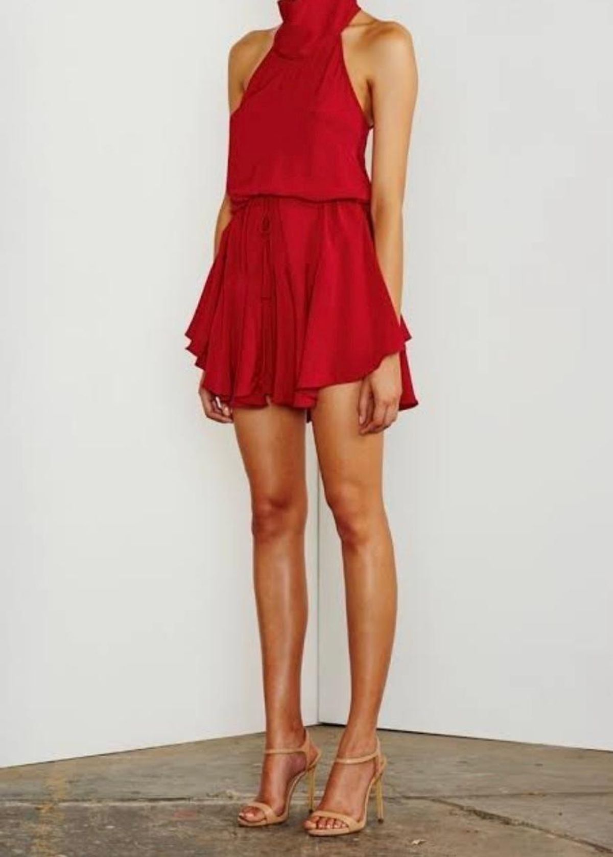 High neck drawstring mini Shona Joy - Image 1