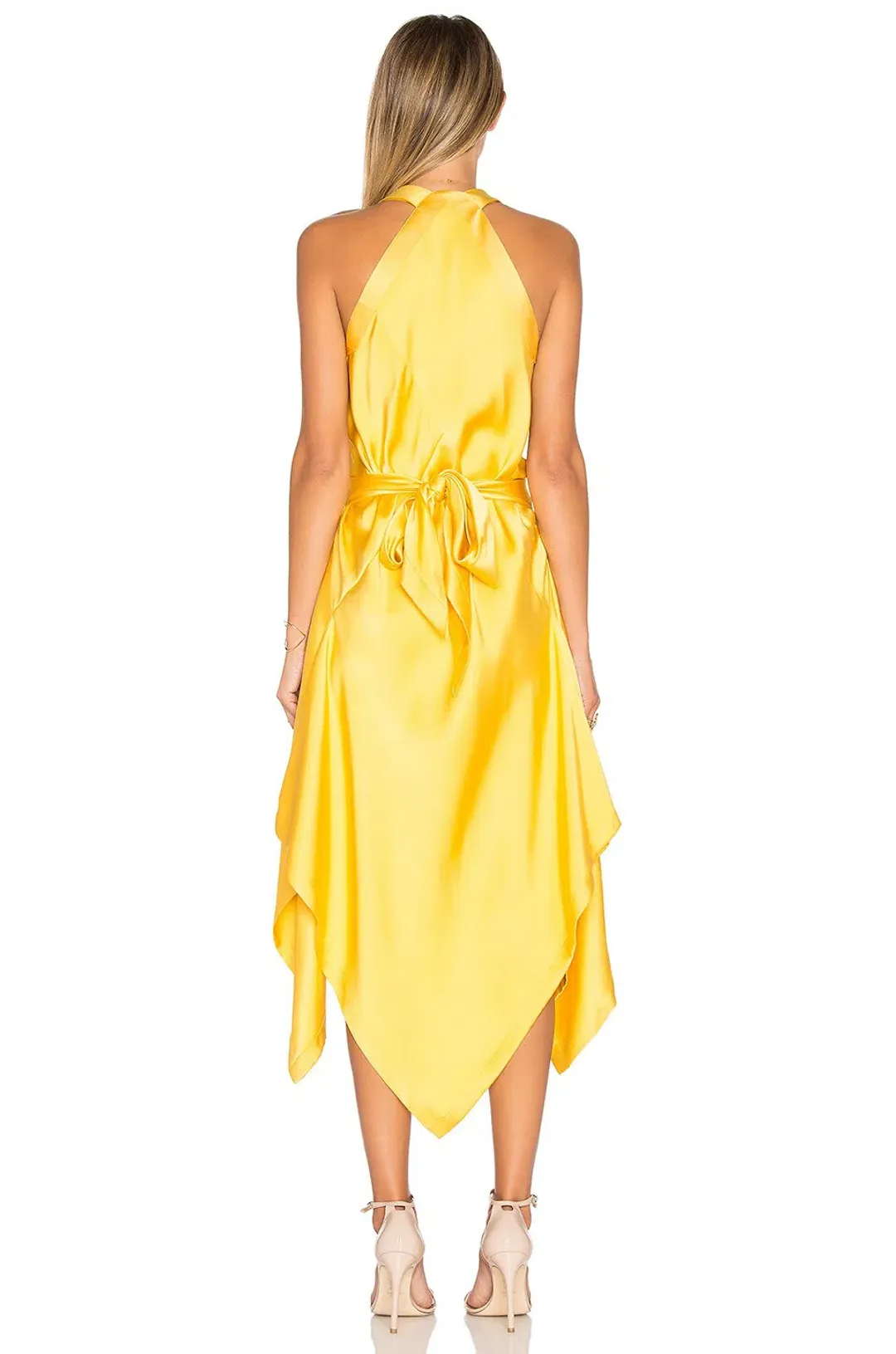 KITX Fluid Drape Dress In Marigold Size 6 for rent on The Volte - main image