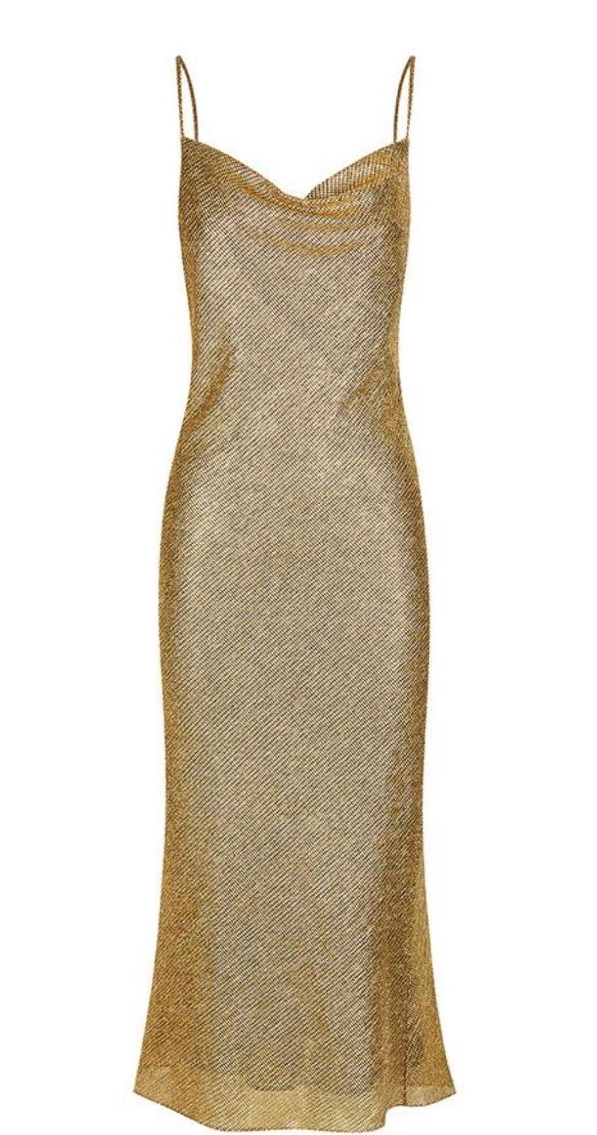 Cleo Bias Cowl Midi Dress - Image 4