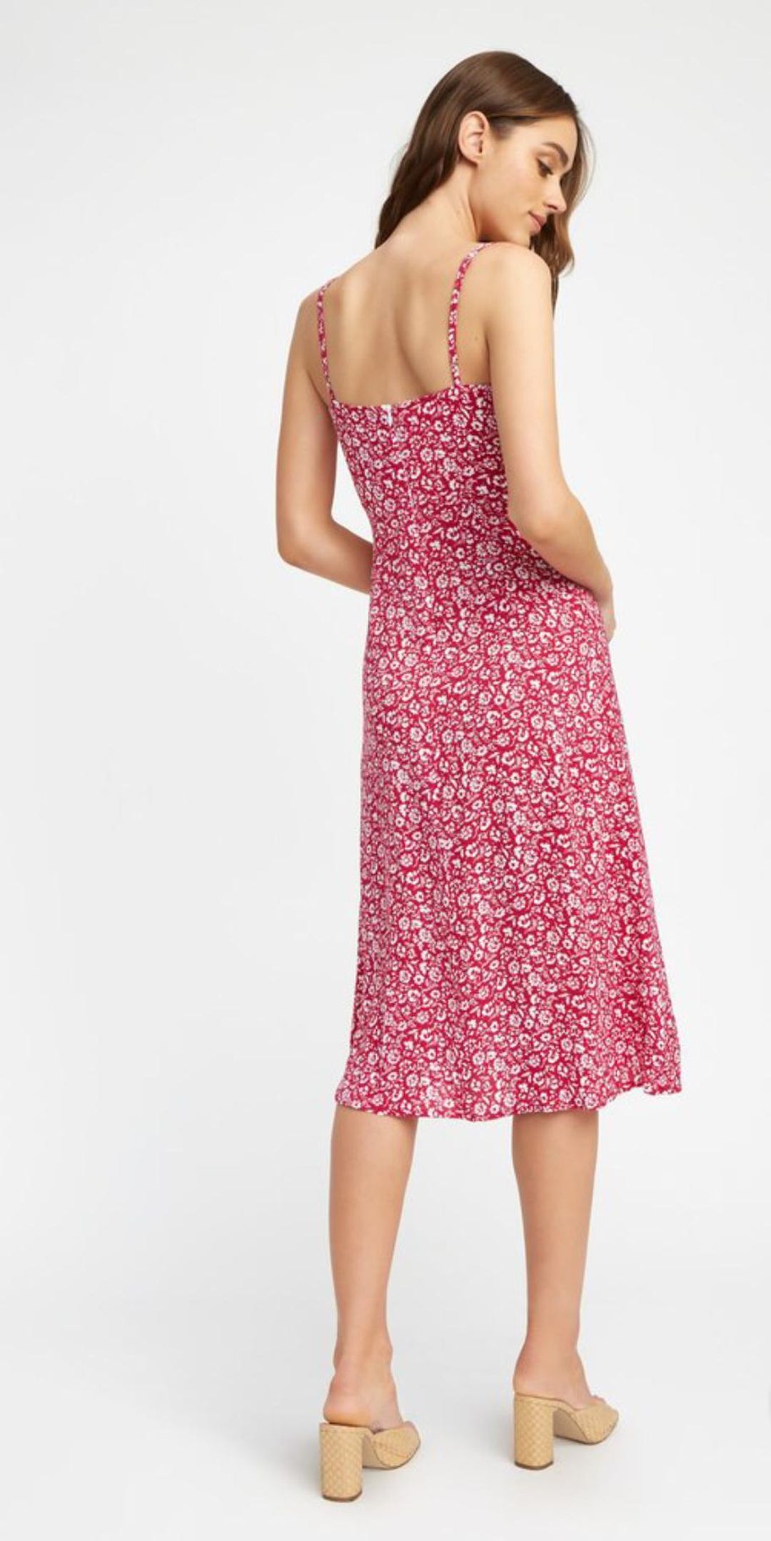 Kookai Gardenia Slip Dress Pink Size 10 for rent on The Volte - main image