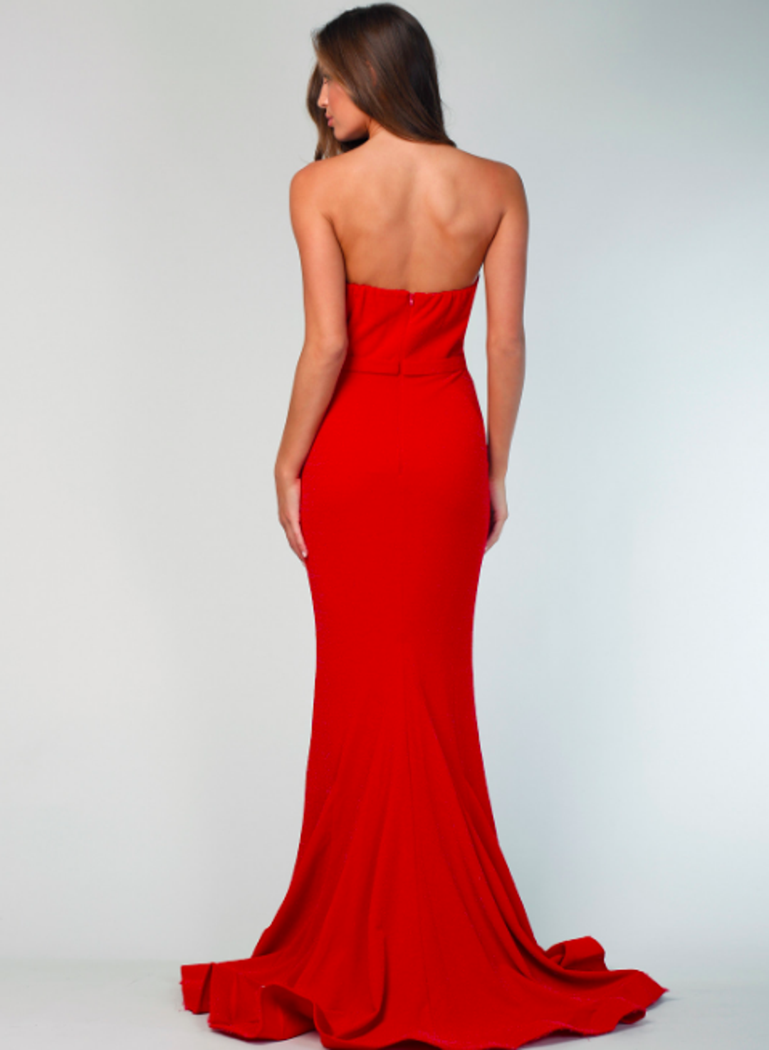 Jennifer gown red by Tina Holy size 6 for rent on The Volte - main image