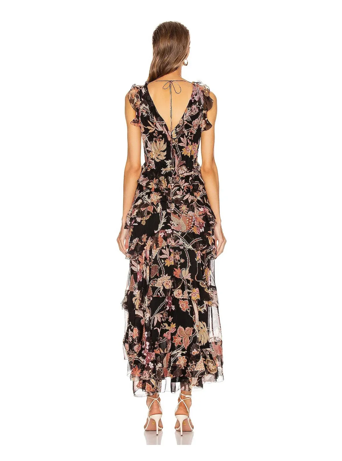 Zimmermann Wavelength Frilled Midi Dress Black Pheonix Size 12 - Image 3