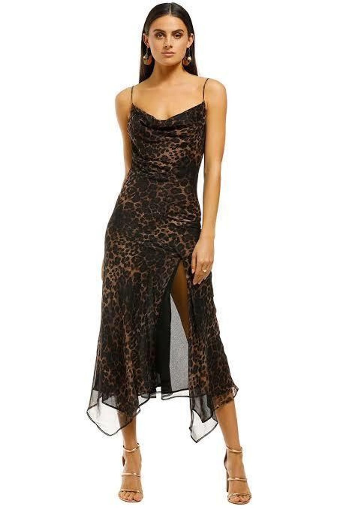 Misha Johanna Midi Dress Print Size 10 for rent on The Volte - main image