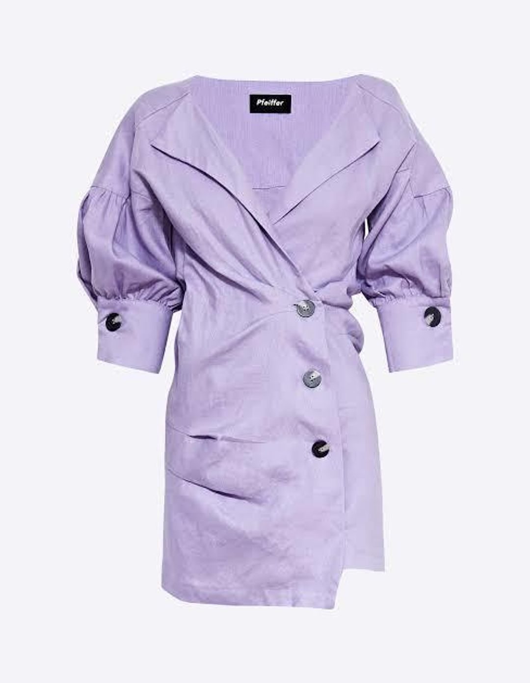 Pfeiffer Seeka Linen Twist Dress Purple Size 10  for rent on The Volte - main image