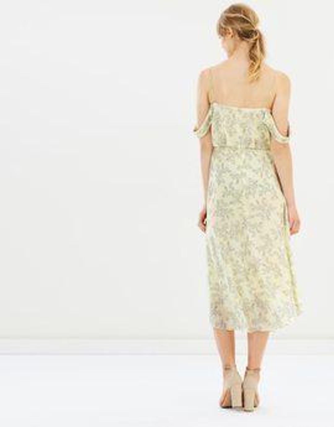 Camilla and Marc Lucia Midi Dress Print White Size 14 for rent on The Volte - main image