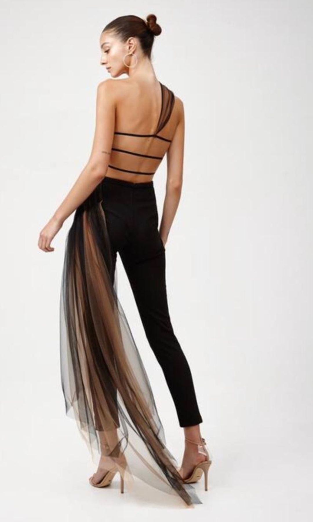 Lexi Audette Jumpsuit Black Size 8 for rent on The Volte - main image