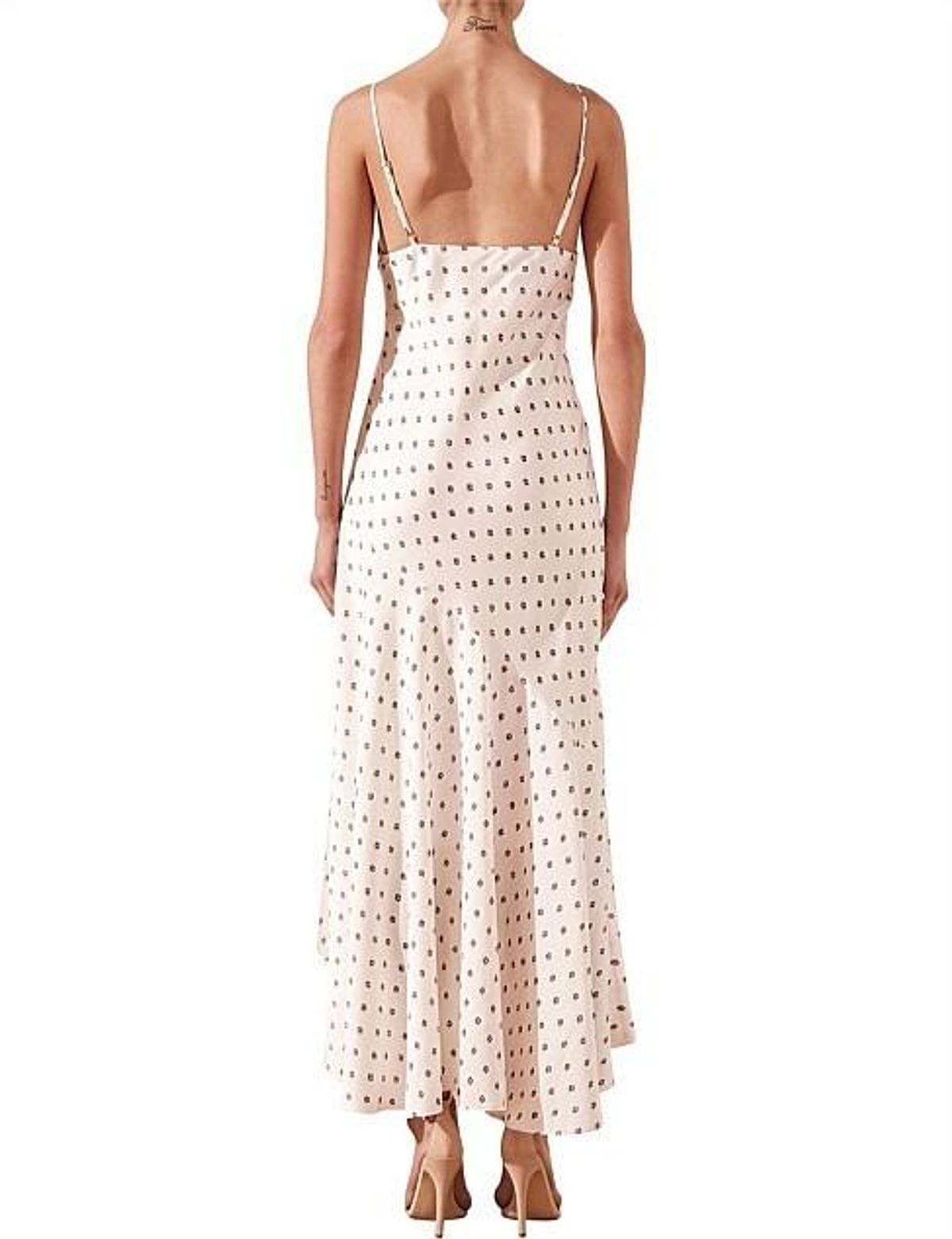 Shona Joy Luciana Bias Frill Midi Dress Size 6 - Image 4