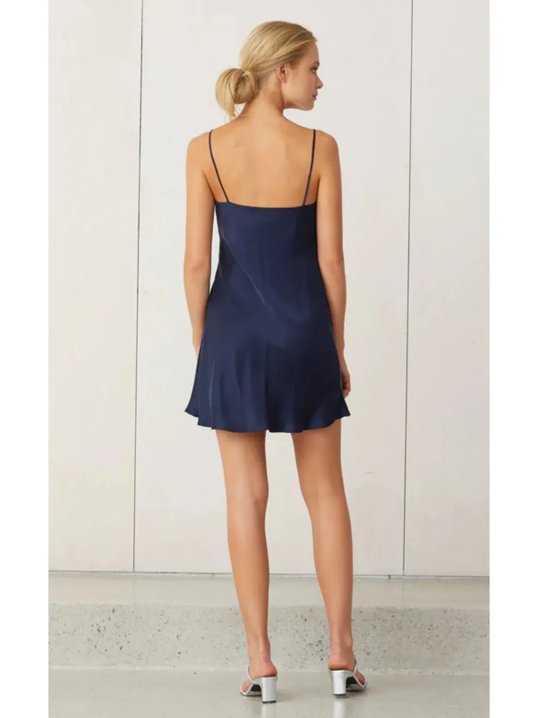 Bec & Bridge Classic Mini Slip Dress Navy Size AU 6 for rent on The Volte - main image