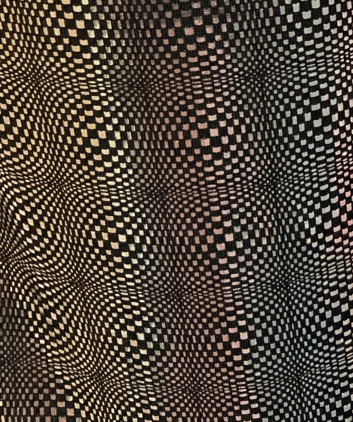 Valentino black and silver geometric mini dress - Image 4