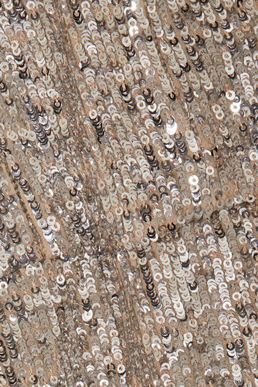 Magda Butrym - Deva twisted embellished sequined satin mini dress in Gold (size 10) for rent on The Volte - main image