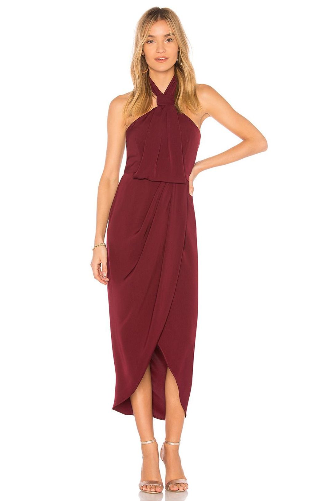Shone Joy  - Core Knot Draped Dress for rent on The Volte - main image