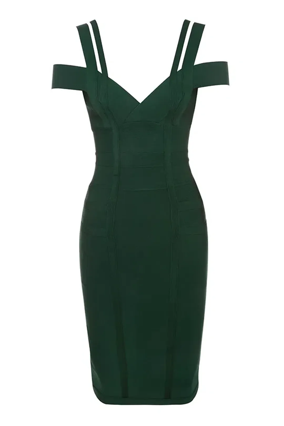 House of CB Mimi Midi Dress Green Size 8 for rent on The Volte - main image