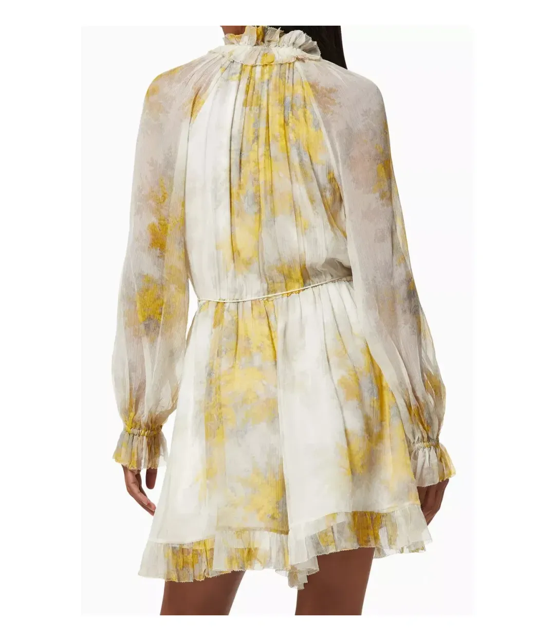 Zimmermann Botanica Wattle Playsuit Yellow Floral Size 10 for rent on The Volte - main image