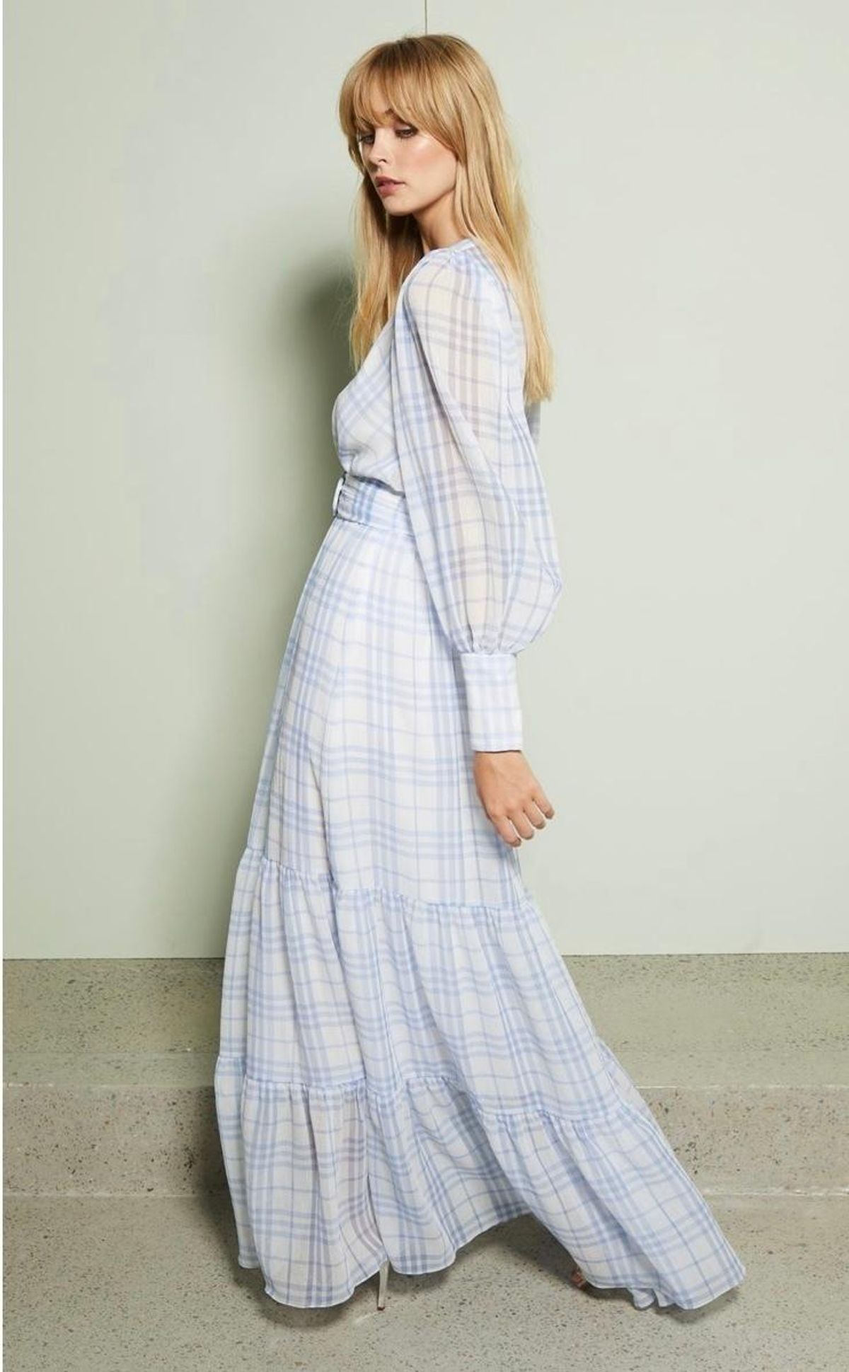 Bec & Bridge Alexa Midi Dress Gingham Print Size 8 - Image 2