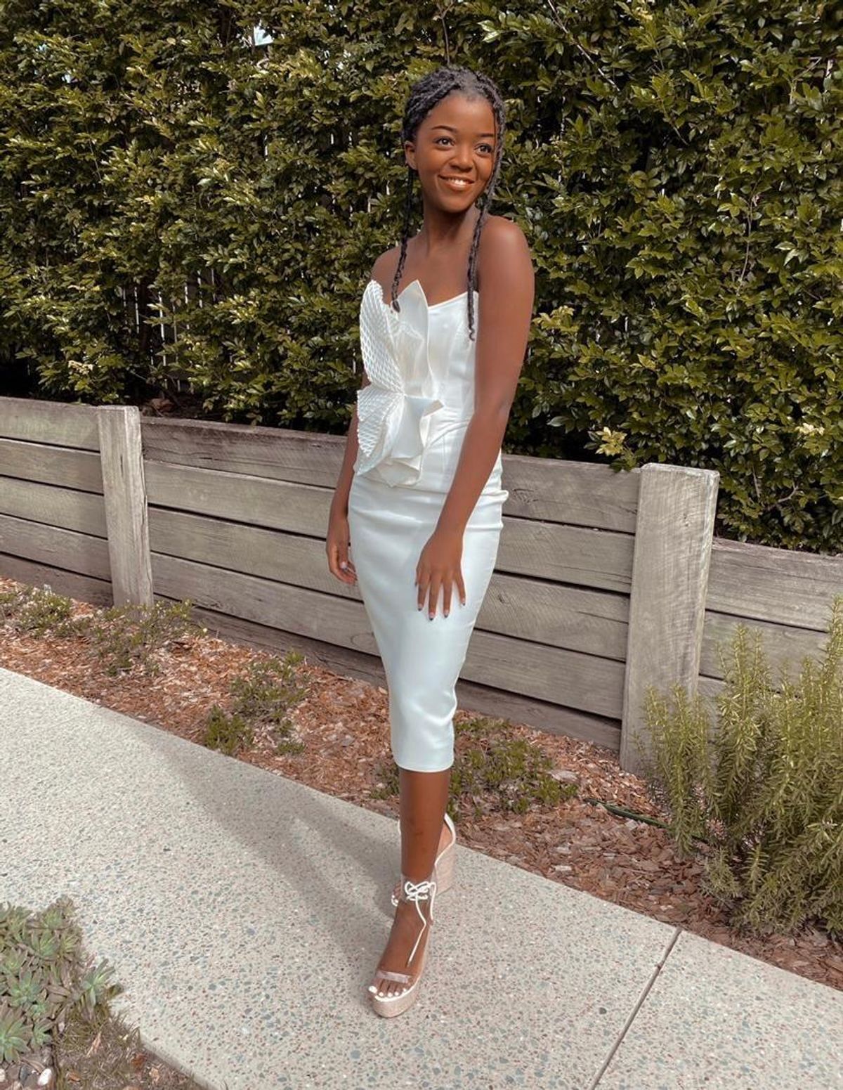 Eliya the Label Lilian Dress White Size 8 - Image 5