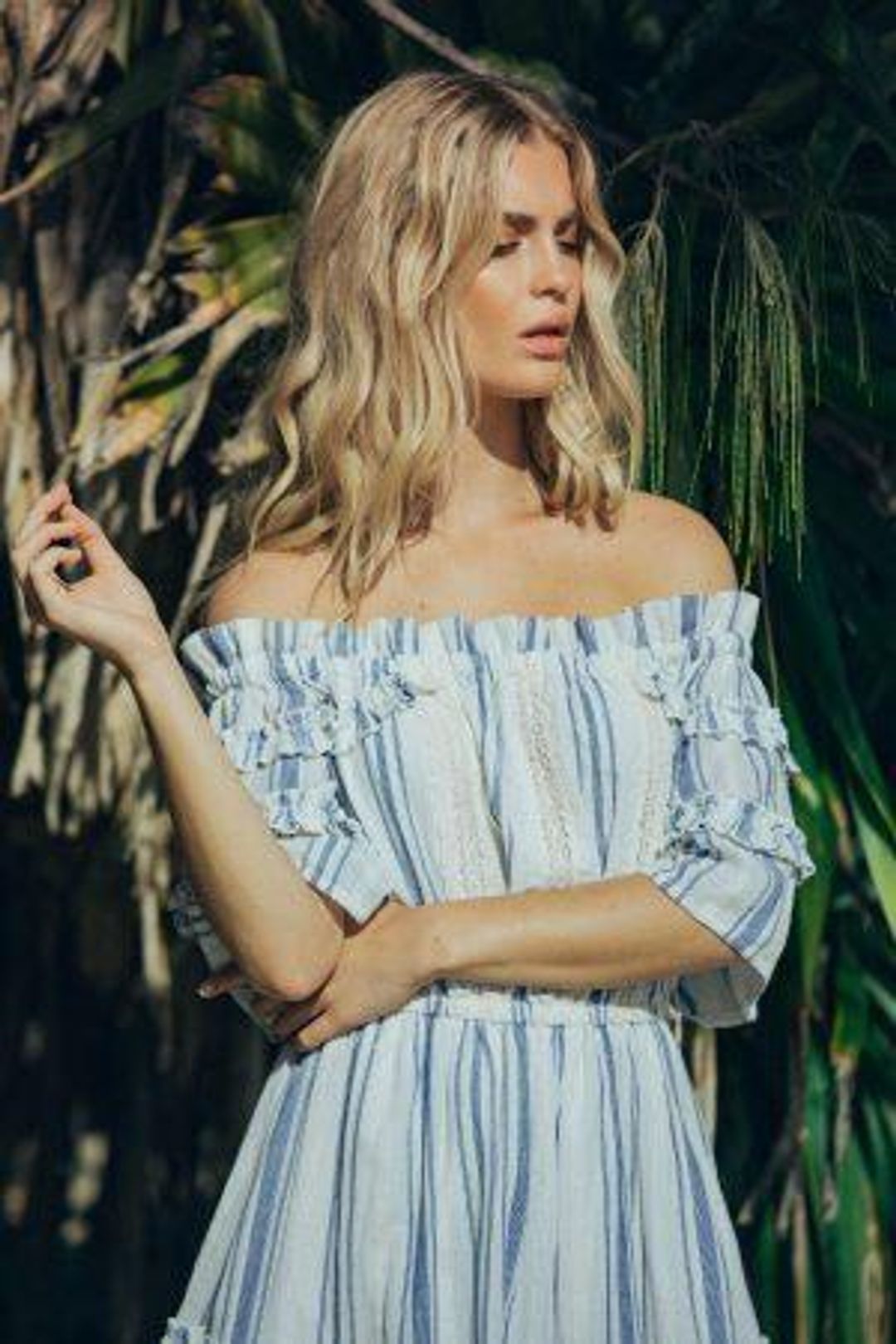 Steele Panama Off Shoulder Dress size 8 for rent on The Volte - main image