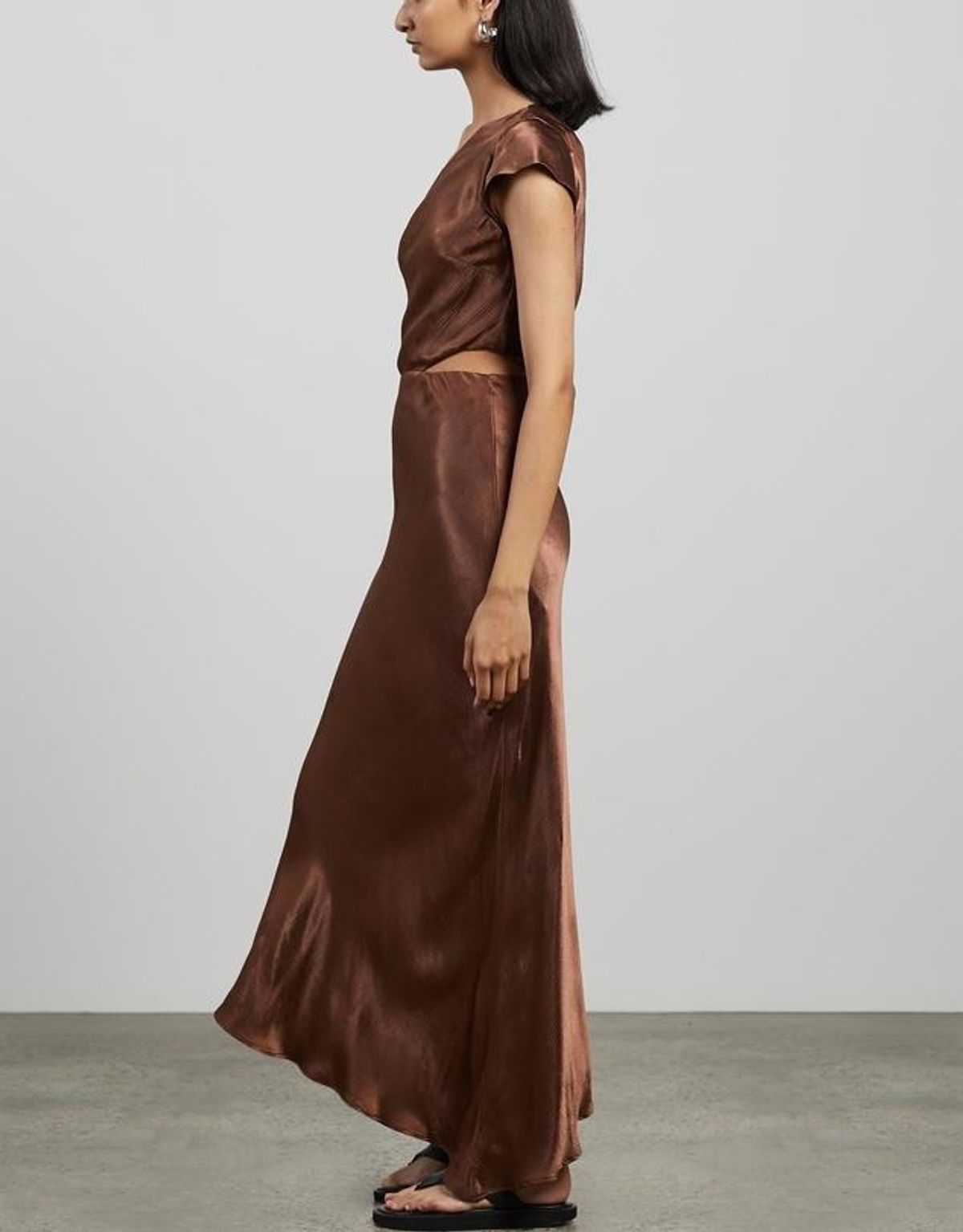 Bec and Bridge Delphine Midi Dress Brown Size 14 - Image 2