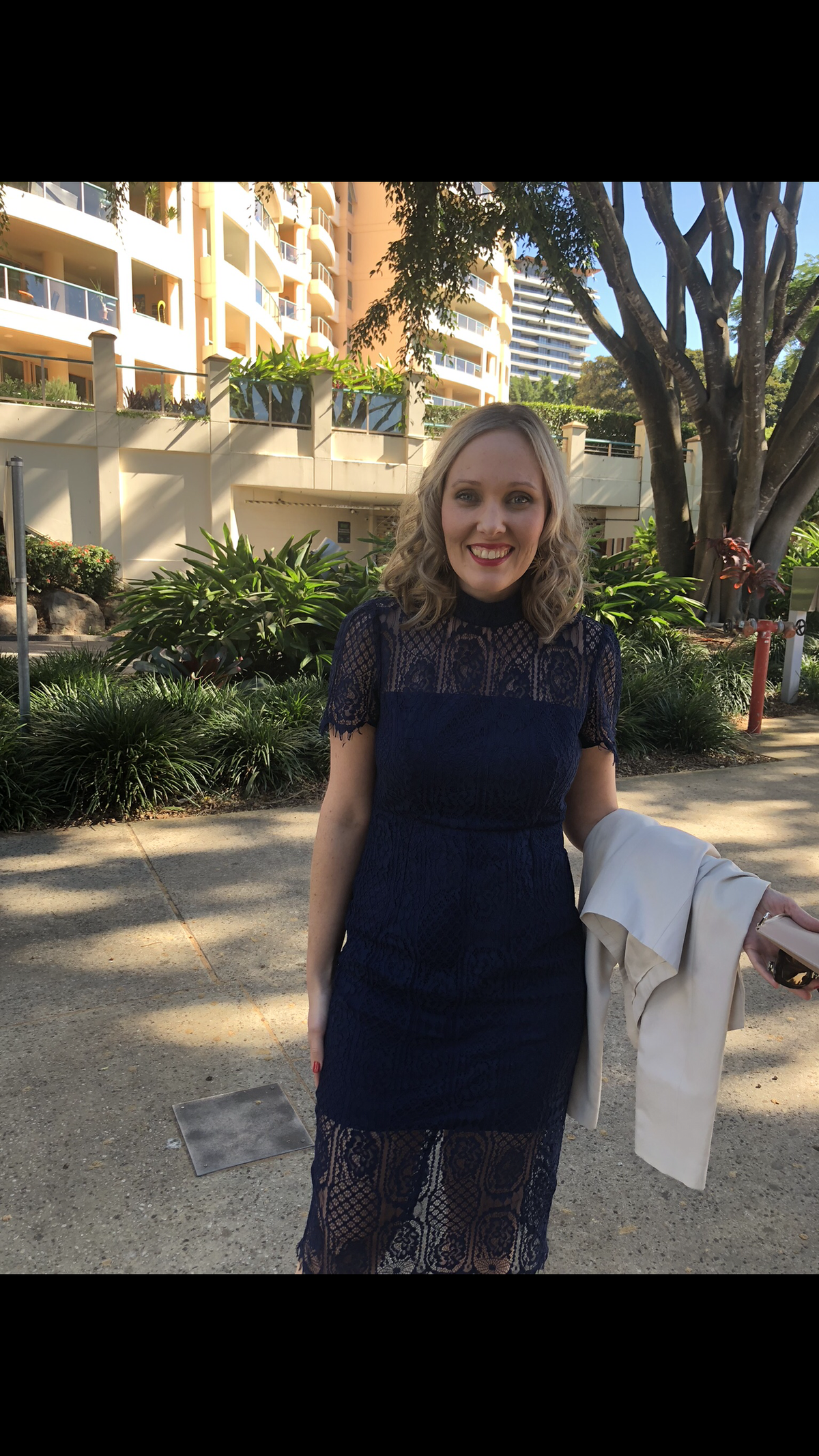 Mossman Making the Connection Dress Navy size 12 - Image 2