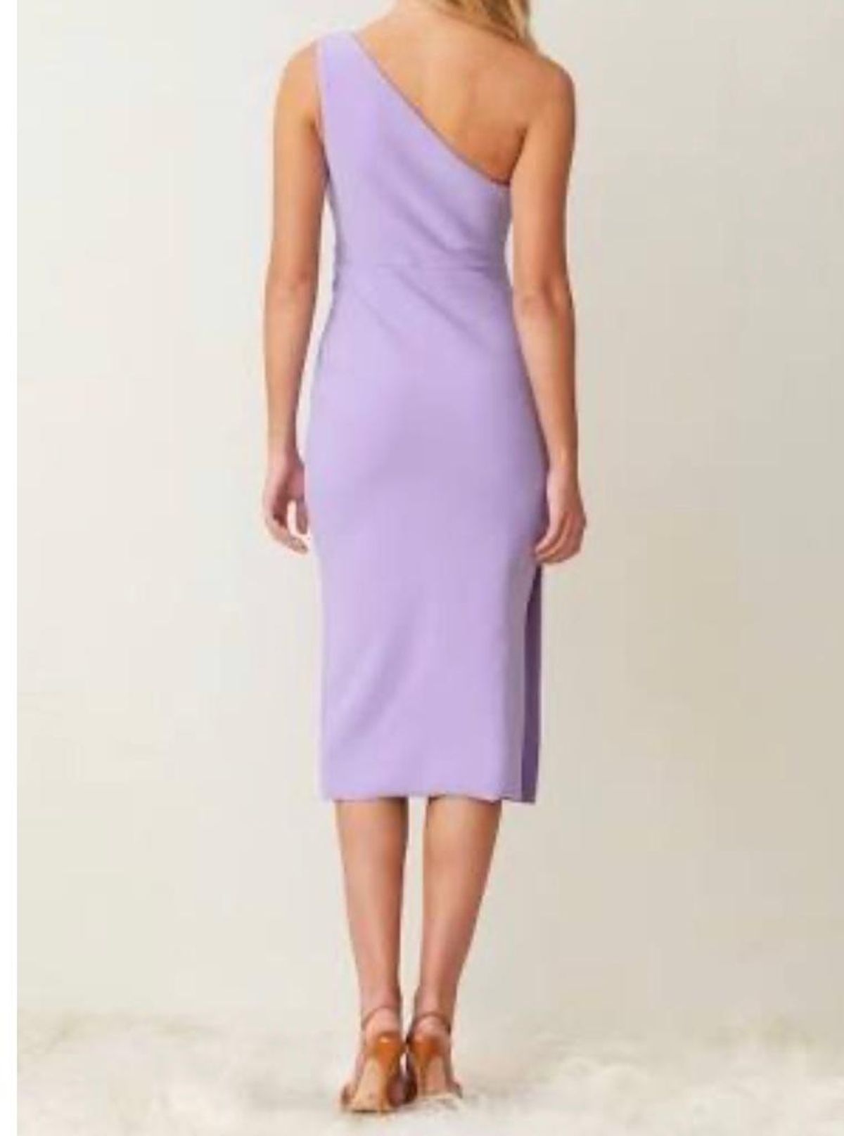Bec & Bridge Gemma Asym Midi Dress Purple Size 8 - Image 3
