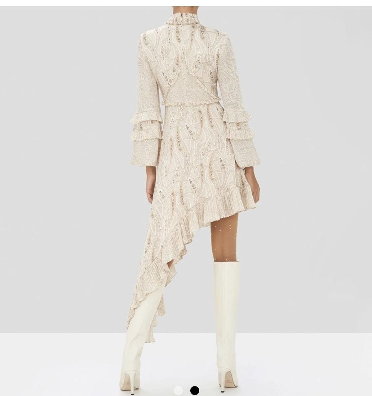 Alexis Liora Dress Cream Paisley Size 8  - Image 2