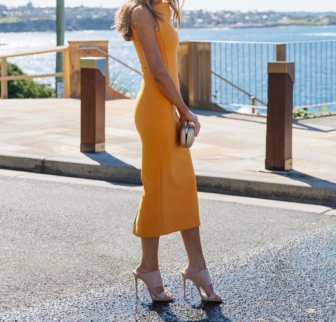 Toni Maticevski Provocative Dress Orange Size 6 for rent on The Volte - main image