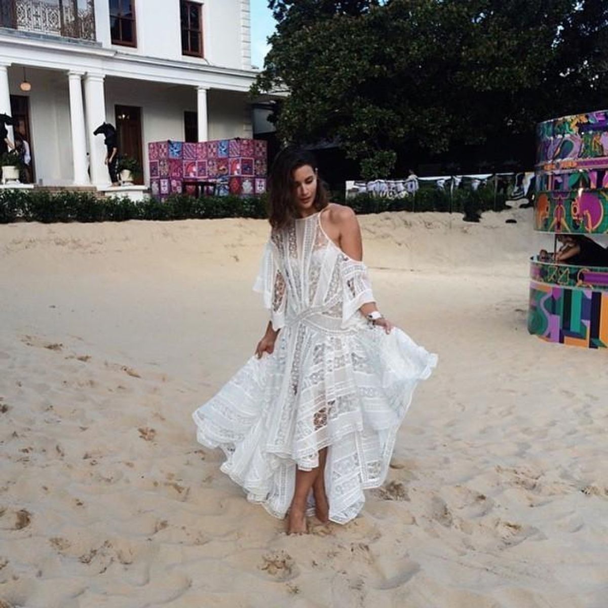 Zimmermann Tarot Celestial Dress White Size 6 - Image 1