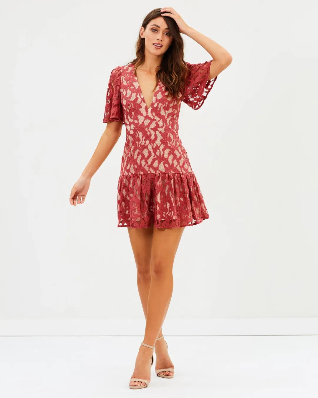 Talulah Immediacy Mini Dress Pink Size 10 for rent on The Volte - main image